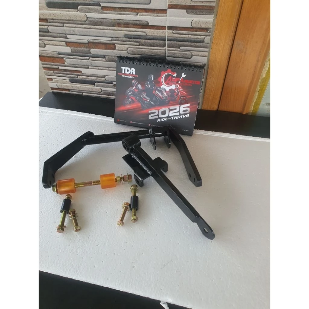 Braket Monoshock Aerox Alpha Tebal 9MM | Dudukan Shock Belakang Anti Getar | Bracket Shock Aerox Alpha Racing