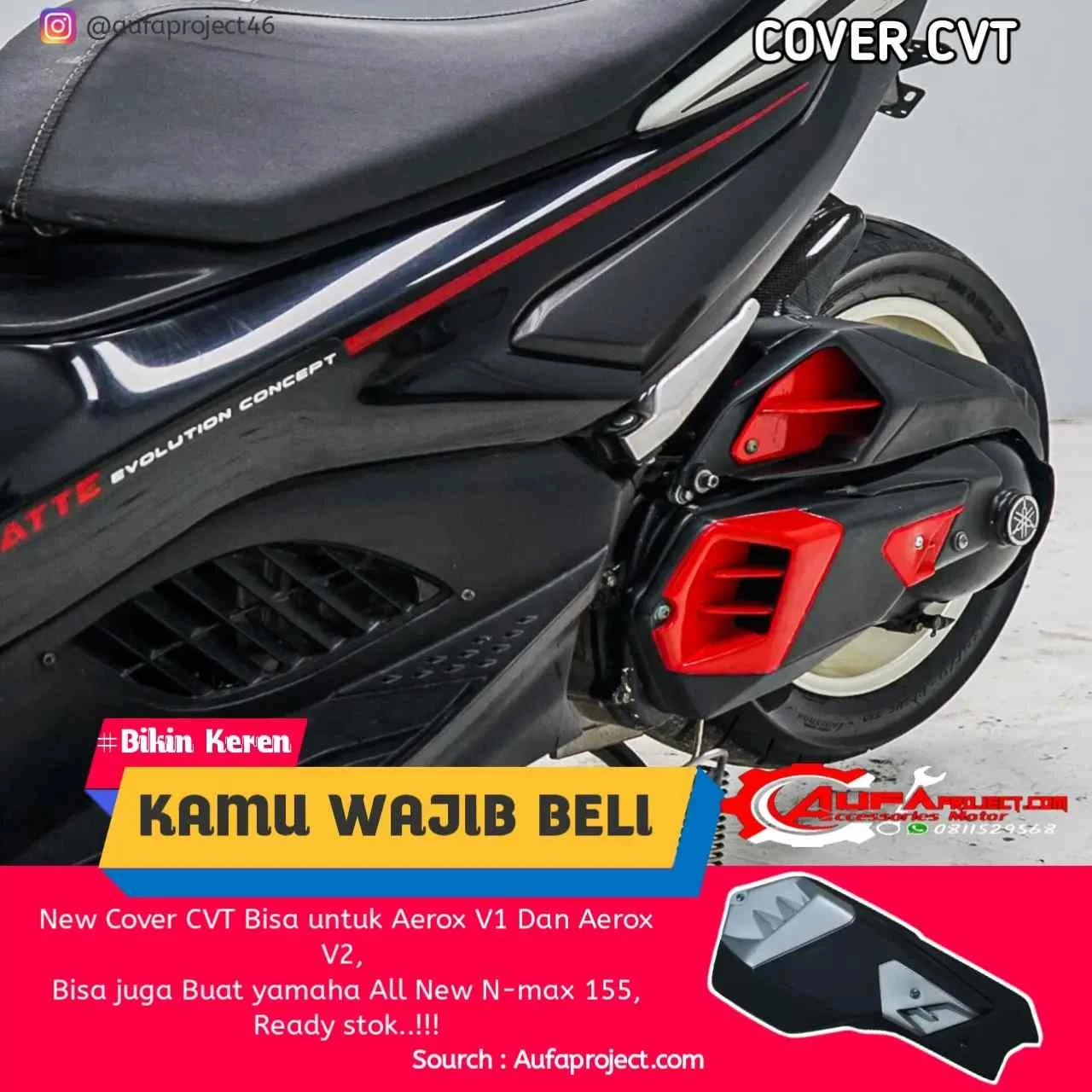 Cover CVT Custom New Nmax & Aerox 155