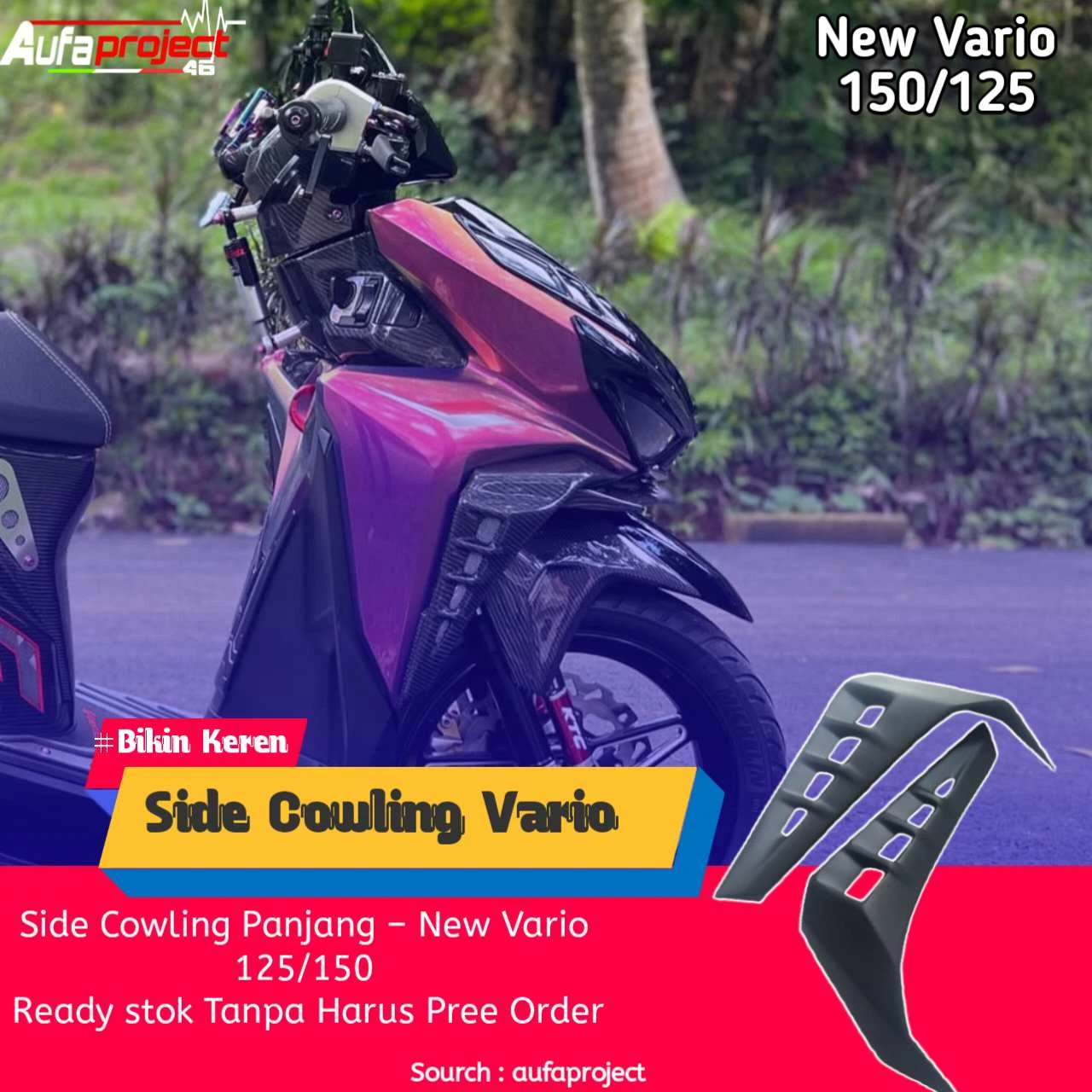 Side Cowling Panjang – New Vario 125/150