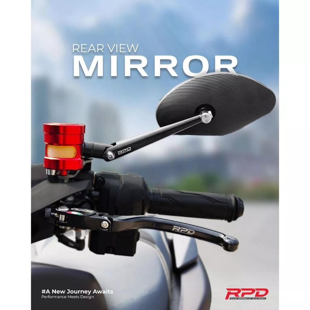 Spion RPD Genesis Rear View Mirror Universal Motor | Spion CNC Premium Anti Silau | Spion Racing Modern Nmax Aerox Vario PCX Mio Beat
